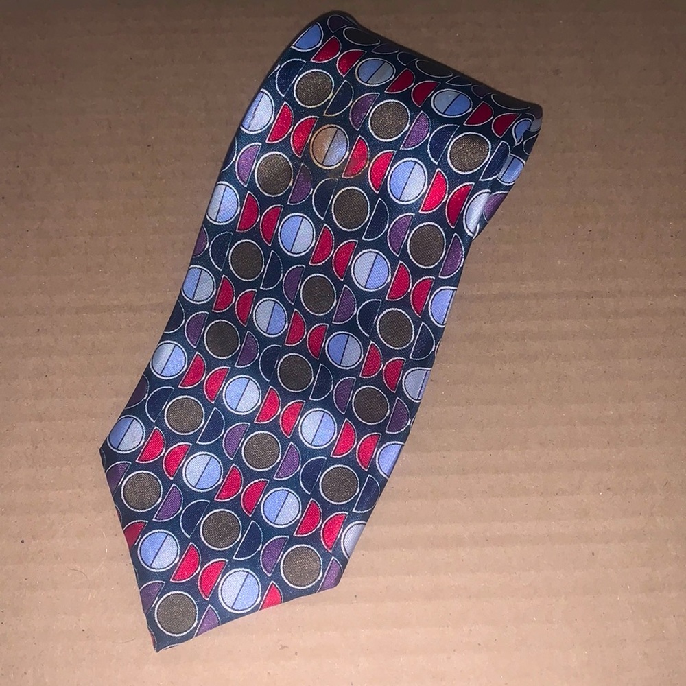 Vintage Adolfo Graphic Print Tie